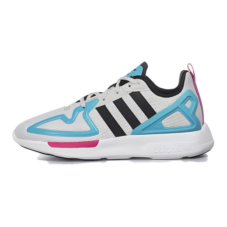 (Youth) adidas ZX 2K Flux J 'Grey Signal Cyan' FW1908
