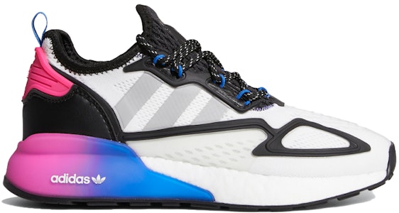 大童 adidas originals ZX 2K Boost J 低筒 運動休閒鞋 黑粉藍 Order 大童 adidas originals ZX 2K Boost J 低筒 運動休閒鞋 黑粉藍