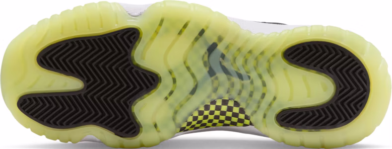 (JR) Air Jordan 11 复刻版 黑色 Barely Volt IB1378-001 Details for (JR) Air Jordan 11 复刻版 黑色 Barely Volt IB1378-001