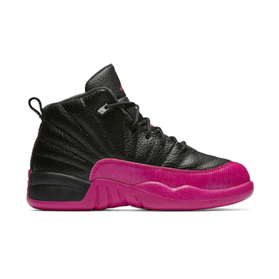 (Youth) Jordan 12 Retro 'Black Deadly Pink'
