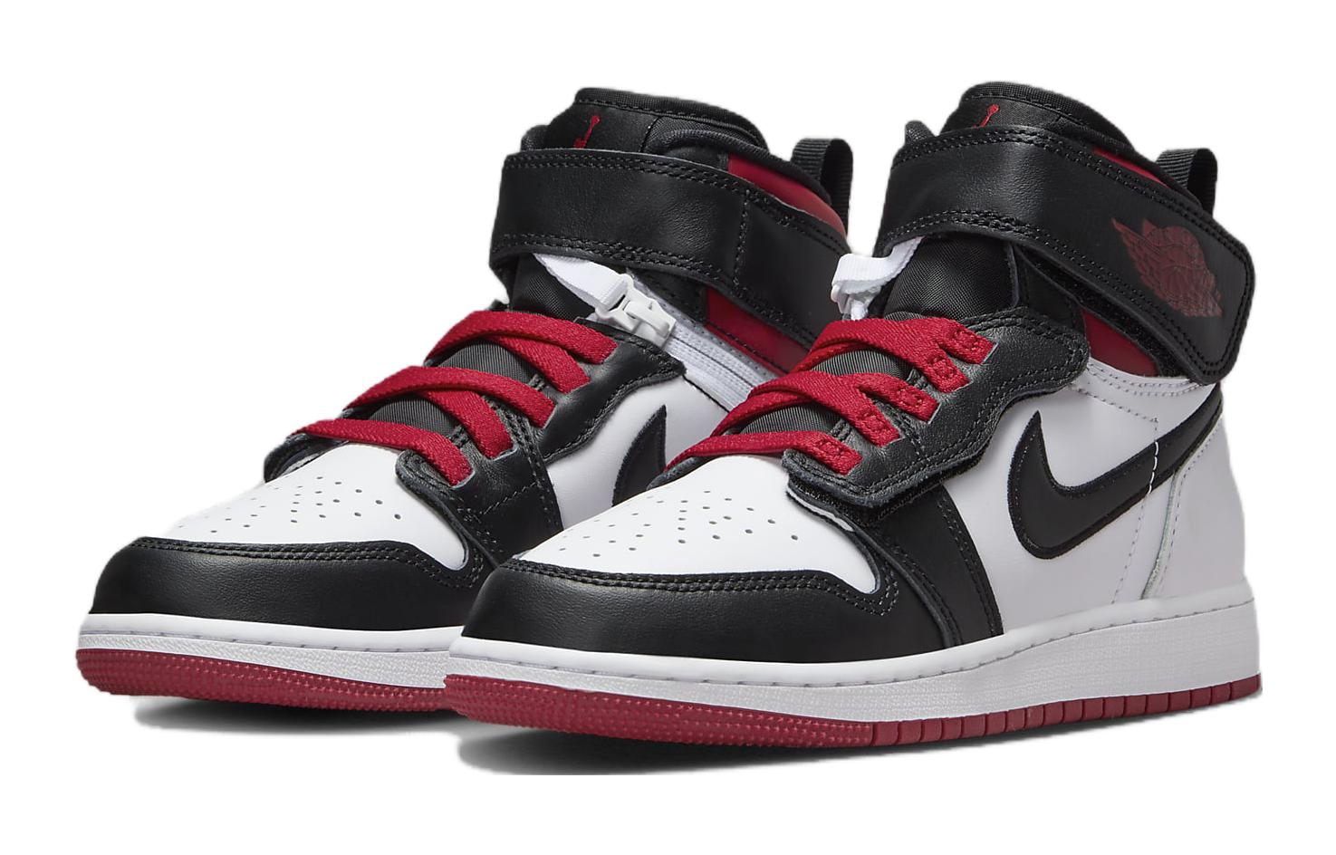 Lookbook (JR) Air Jordan 1 High FlyEase 'Gym Red Black Toe' Merah Hitam. DC7986-106
