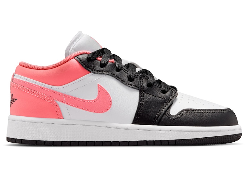 (Youth) Air Jordan 1 Low 'Black White Pink Gaze' 553560-025