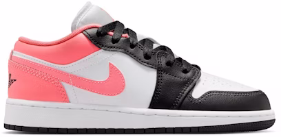 (Youth) Air Jordan 1 Low 'Black White Pink Gaze' 553560-025 (Youth) Air Jordan 1 Low 'Black White Pink Gaze' 553560-025