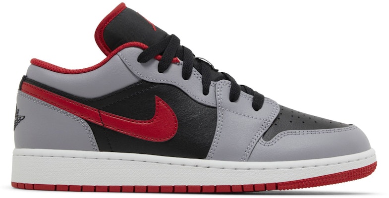 (Youth) Air Jordan 1 Low 'Cement Fire Red' 553560-060 Buy (Youth) Air Jordan 1 Low 'Cement Fire Red' 553560-060
