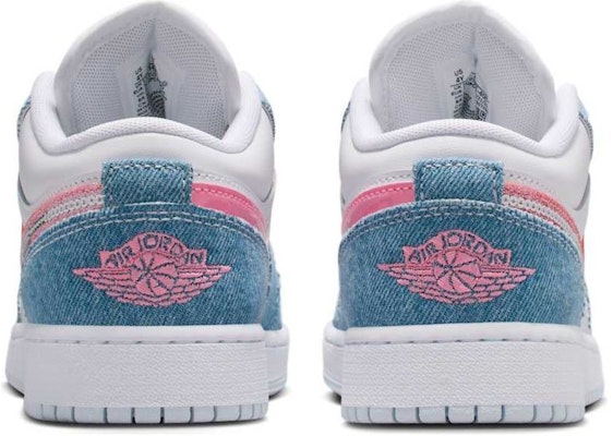 (Youth) Air Jordan 1 Low 'Denim Sequin' HQ2001-400 Lookbook (Youth) Air Jordan 1 Low 'Denim Sequin' HQ2001-400