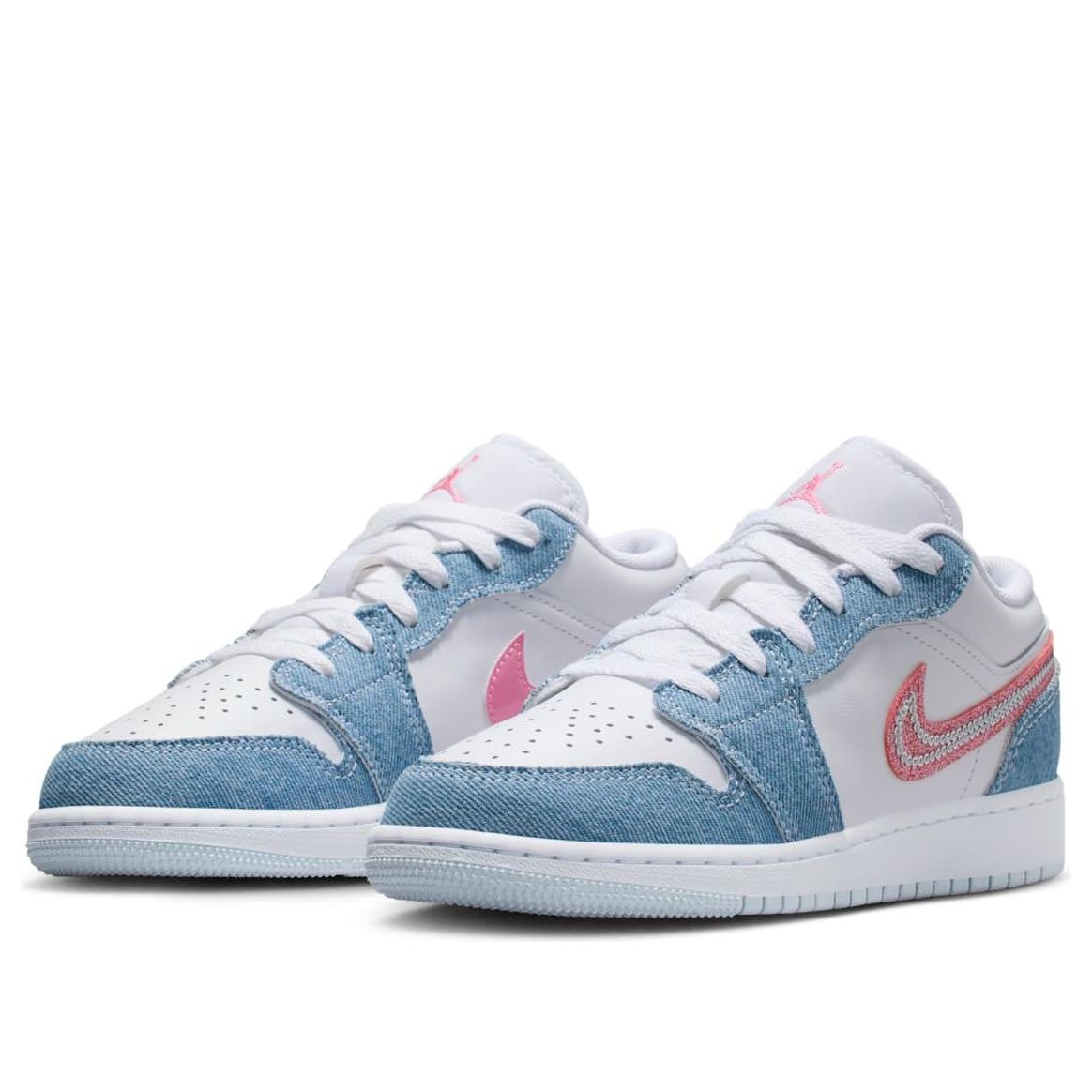Shop (JR) Air Jordan 1 Low ''丹寧亮片'' HQ2001-400