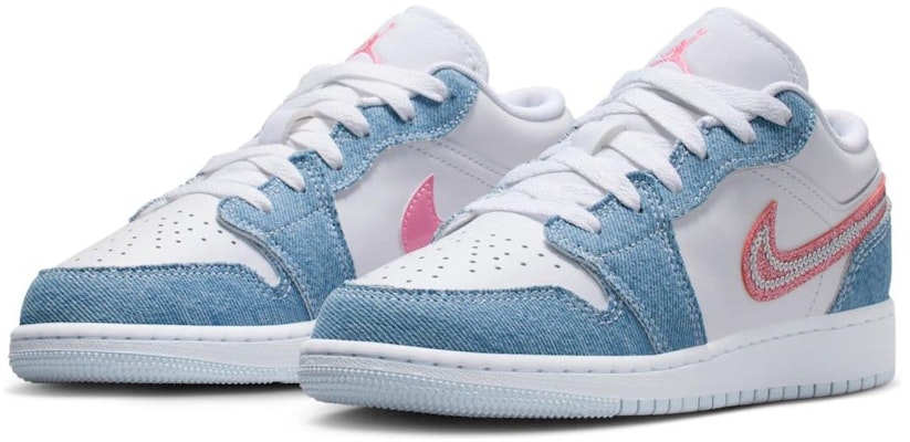 (Youth) Air Jordan 1 Low 'Denim Sequin' HQ2001-400 Shop (Youth) Air Jordan 1 Low 'Denim Sequin' HQ2001-400