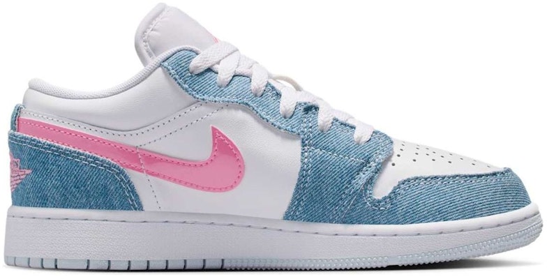 (Youth) Air Jordan 1 Low 'Denim Sequin' HQ2001-400 Details for (Youth) Air Jordan 1 Low 'Denim Sequin' HQ2001-400
