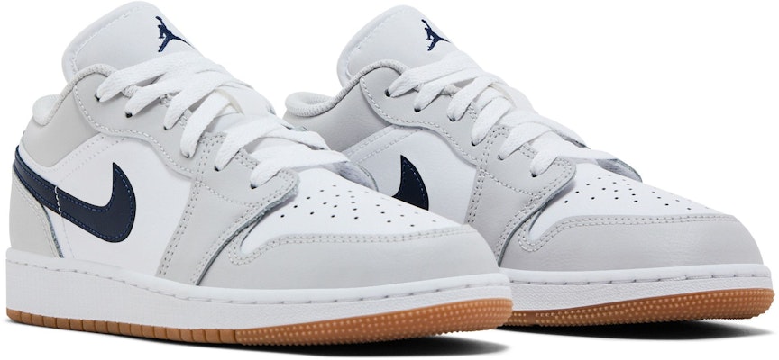 (JR) Air Jordan 1 Low 白色中性灰口香糖午夜海軍藍 553560-146 Cheap (JR) Air Jordan 1 Low 白色中性灰口香糖午夜海軍藍 553560-146