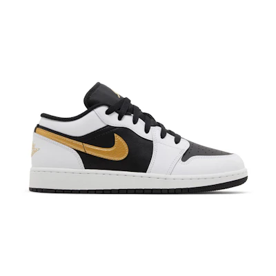 (Youth) Jordan 1 Low 'Gold Swoosh'