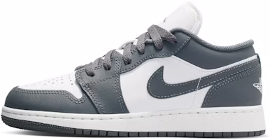 (Youth) Air Jordan 1 Low 'Iron Grey Summit White' 553560-044 (Youth) Air Jordan 1 Low 'Iron Grey Summit White' 553560-044