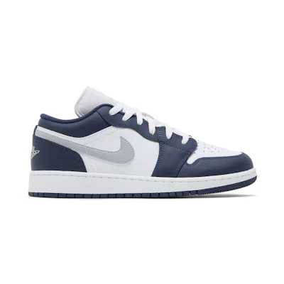 (Youth) Jordan 1 Low 'Midnight Navy Wolf Grey'