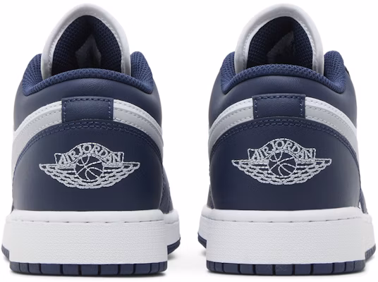 (Youth) Air Jordan 1 Low 'Midnight Navy Wolf Grey' 553560-141 Details for (Youth) Air Jordan 1 Low 'Midnight Navy Wolf Grey' 553560-141