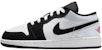 (JR) Air Jordan 1 Low 'Panda Toe' Lelaki Sepatu Hitam-Putih HF3188-106