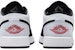 (JR) Air Jordan 1 Low 'Panda Toe' Lelaki Sepatu Hitam-Putih HF3188-106