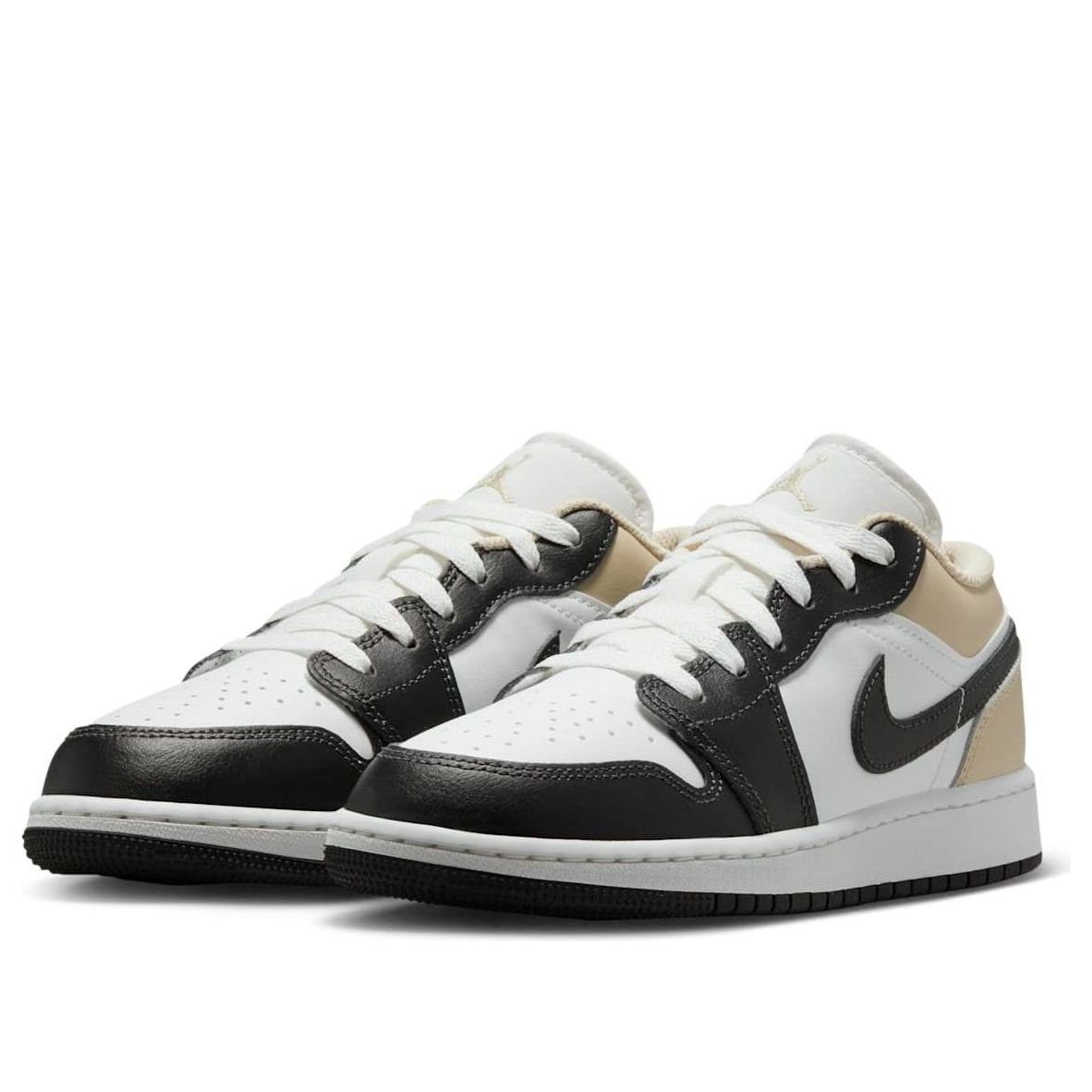 Lookbook (JR) Air Jordan 1 Low '纯白黑灰' 553560-153