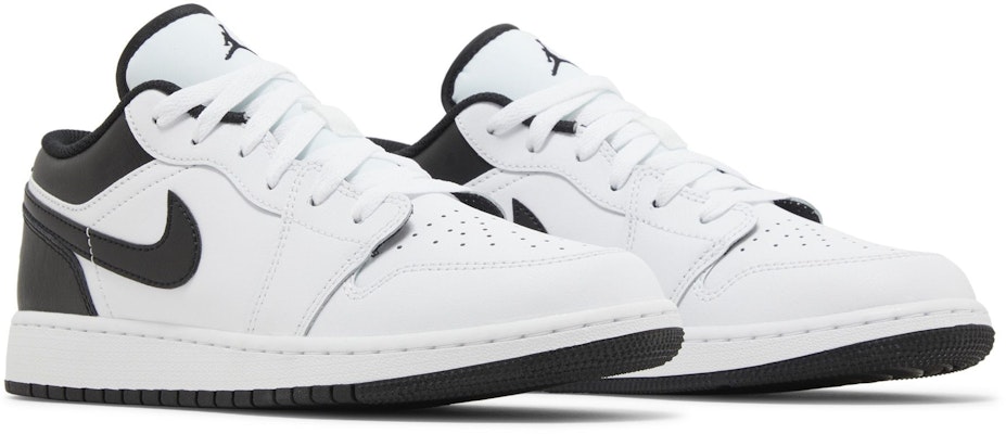 (JR) 에어 조던 1 로우 '화이트 블랙' 553560-132 Cheap (JR) 에어 조던 1 로우 '화이트 블랙' 553560-132