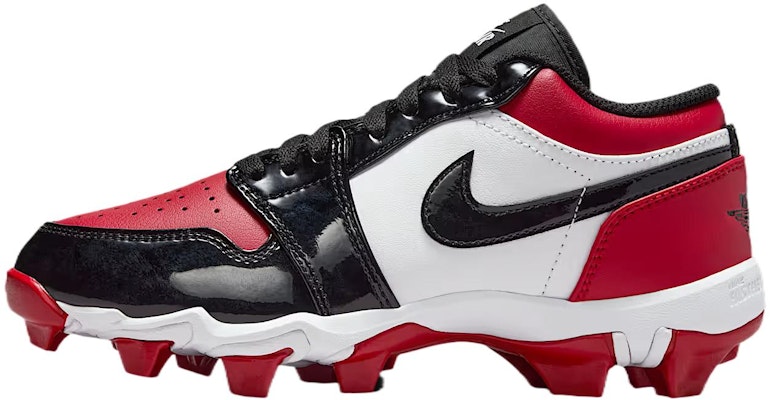 (Youth) Air Jordan 1 Low Cleat 'Bred Toe' HF6885-601 Buy (Youth) Air Jordan 1 Low Cleat 'Bred Toe' HF6885-601