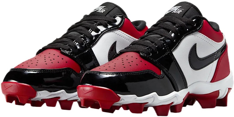 (Youth) Air Jordan 1 Low Cleat 'Bred Toe' HF6885-601 Lookbook (Youth) Air Jordan 1 Low Cleat 'Bred Toe' HF6885-601