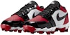 (JR) Air Jordan 1 Rendah Cleat Patent Bred Toe HF6885-601