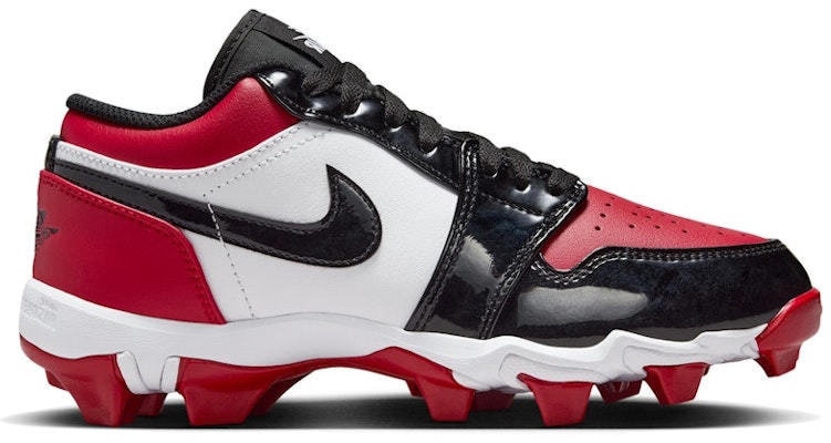 (JR) Air Jordan 1 Low Sepatu Cleat Patent Bred Toe. HF6885-601 Buy (JR) Air Jordan 1 Low Sepatu Cleat Patent Bred Toe. HF6885-601