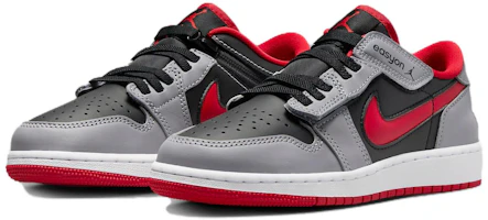 Lookbook 喬丹 Air Jordan 1 Low Flyease 減震防滑 低幫 復古籃球鞋 GS 灰紅