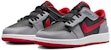 (JR) Air Jordan 1 Low FlyEase 'Hitam Kelabu Simen Merah Api' DN4639-060