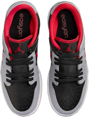 (JR) Air Jordan 1 Low FlyEase 'Hitam Abu-Abu Semen Merah Api' DN4639-060 Shop (JR) Air Jordan 1 Low FlyEase 'Hitam Abu-Abu Semen Merah Api' DN4639-060