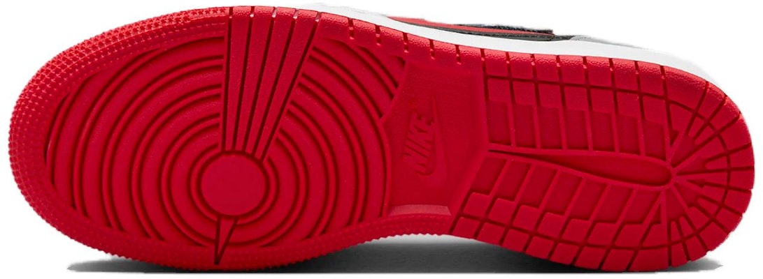 (JR) Air Jordan 1 Low FlyEase 'Hitam Abu-Abu Semen Merah Api' DN4639-060 Details for (JR) Air Jordan 1 Low FlyEase 'Hitam Abu-Abu Semen Merah Api' DN4639-060