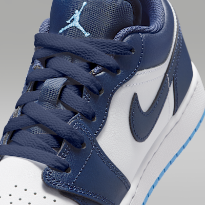 Sizing (JR) Air Jordan 1 Low Bleu Minuit/Blanc/Bleu Université 553560-404