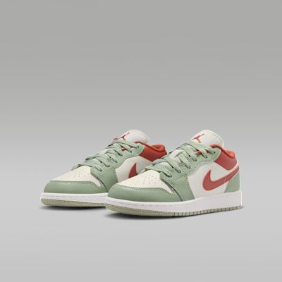 Purchase (JR) Air Jordan 1 Low Sail/White/Rosso Pietra/Jade Horizon 553560-133