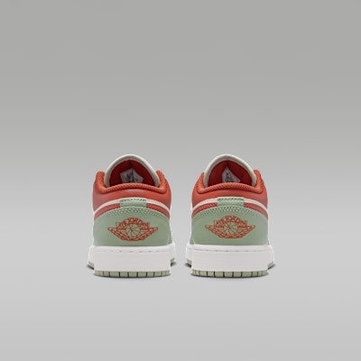 (JR) Air Jordan 1 Low Sail/Wit/Redstone/Jade Horizon 553560-133 Details for (JR) Air Jordan 1 Low Sail/Wit/Redstone/Jade Horizon 553560-133