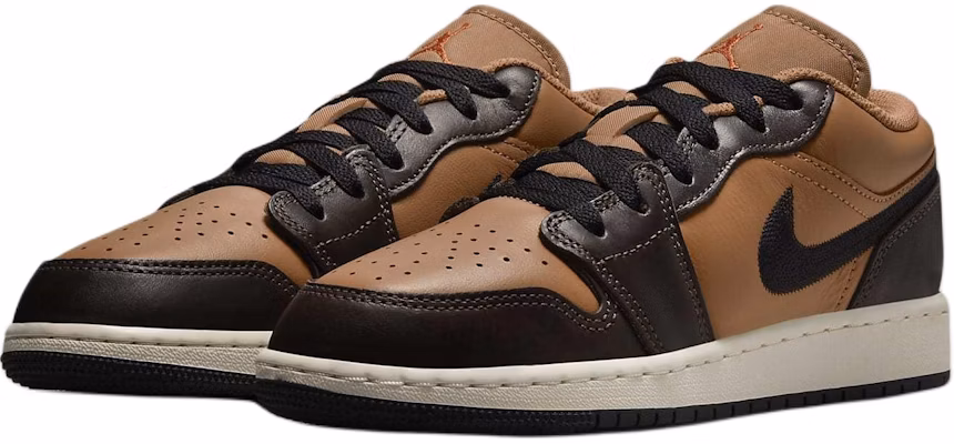 (Youth) Air Jordan 1 Low SE 'Flax Baroque Brown' HQ3604-201 Lookbook (Youth) Air Jordan 1 Low SE 'Flax Baroque Brown' HQ3604-201