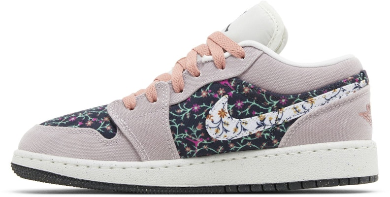 (Youth) Air Jordan 1 Low SE 'Floral' FJ3445-001 Lookbook (Youth) Air Jordan 1 Low SE 'Floral' FJ3445-001