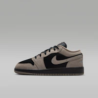 (Youth) Air Jordan 1 Low SE Black/Light Wild Mango/Olive Gray IB7111-005 (Youth) Air Jordan 1 Low SE Black/Light Wild Mango/Olive Gray IB7111-005