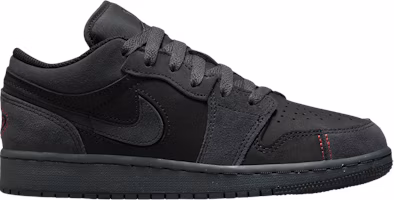 (Youth) Air Jordan 1 Low SE Craft 'Dark Smoke Red' FQ7757-001 (Youth) Air Jordan 1 Low SE Craft 'Dark Smoke Red' FQ7757-001