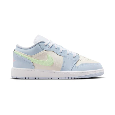 (Youth) Jordan 1 Low SE Half Blue Sail Vapor Green