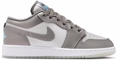 (Youth) Air Jordan 1 Low SE 'Flat Pewter Blue Chill' HV4398-014 (Youth) Air Jordan 1 Low SE 'Flat Pewter Blue Chill' HV4398-014