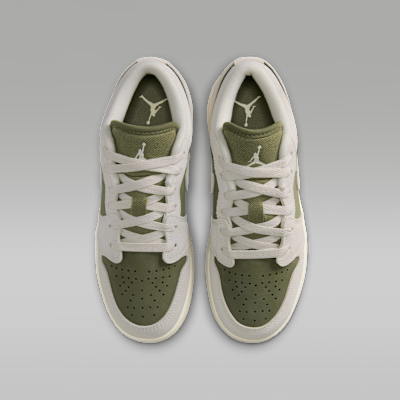 Shop (JR) Air Jordan 1 Low SE 中橄欖綠/米白/淺木棕 HV4396-201