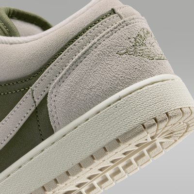 Cheap (JR) Air Jordan 1 Low SE 中橄欖綠/米白/淺木棕 HV4396-201