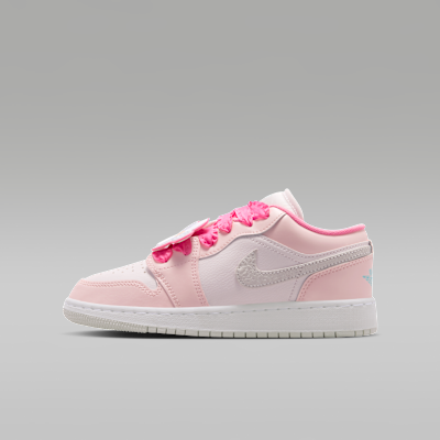 (Youth) Air Jordan 1 Low SE Pink Bloom/Pearl Pink/Hyper Orange/Pink Glow II1247-600