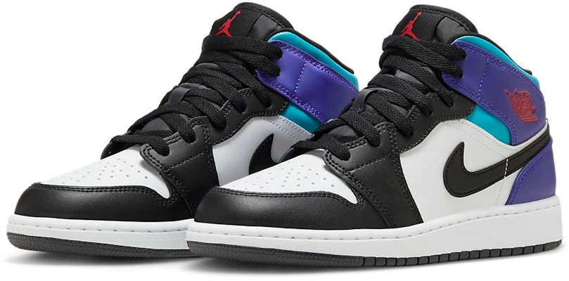 (초등학생) 에어 조던 1 미드 '아쿠아' DQ8423-154 Lookbook (초등학생) 에어 조던 1 미드 '아쿠아' DQ8423-154