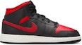 Order (JR) Air Jordan 1 Mid 'Hitam Merah Api' DQ8423-067