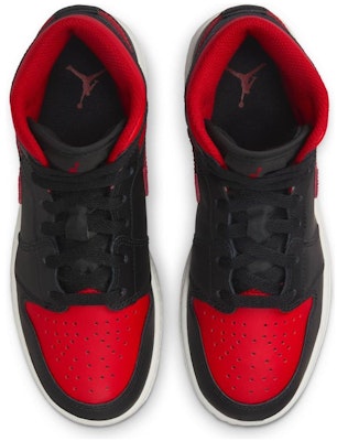 (JR) Air Jordan 1 Mid 'Hitam Merah Api' DQ8423-067 Shop (JR) Air Jordan 1 Mid 'Hitam Merah Api' DQ8423-067