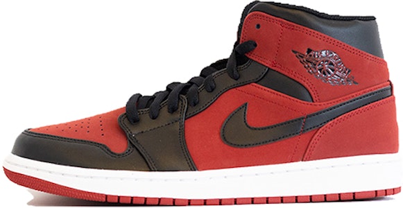 (JR) Air Jordan 1 Mid 'Hitam Merah' 554725-0620 Buy (JR) Air Jordan 1 Mid 'Hitam Merah' 554725-0620