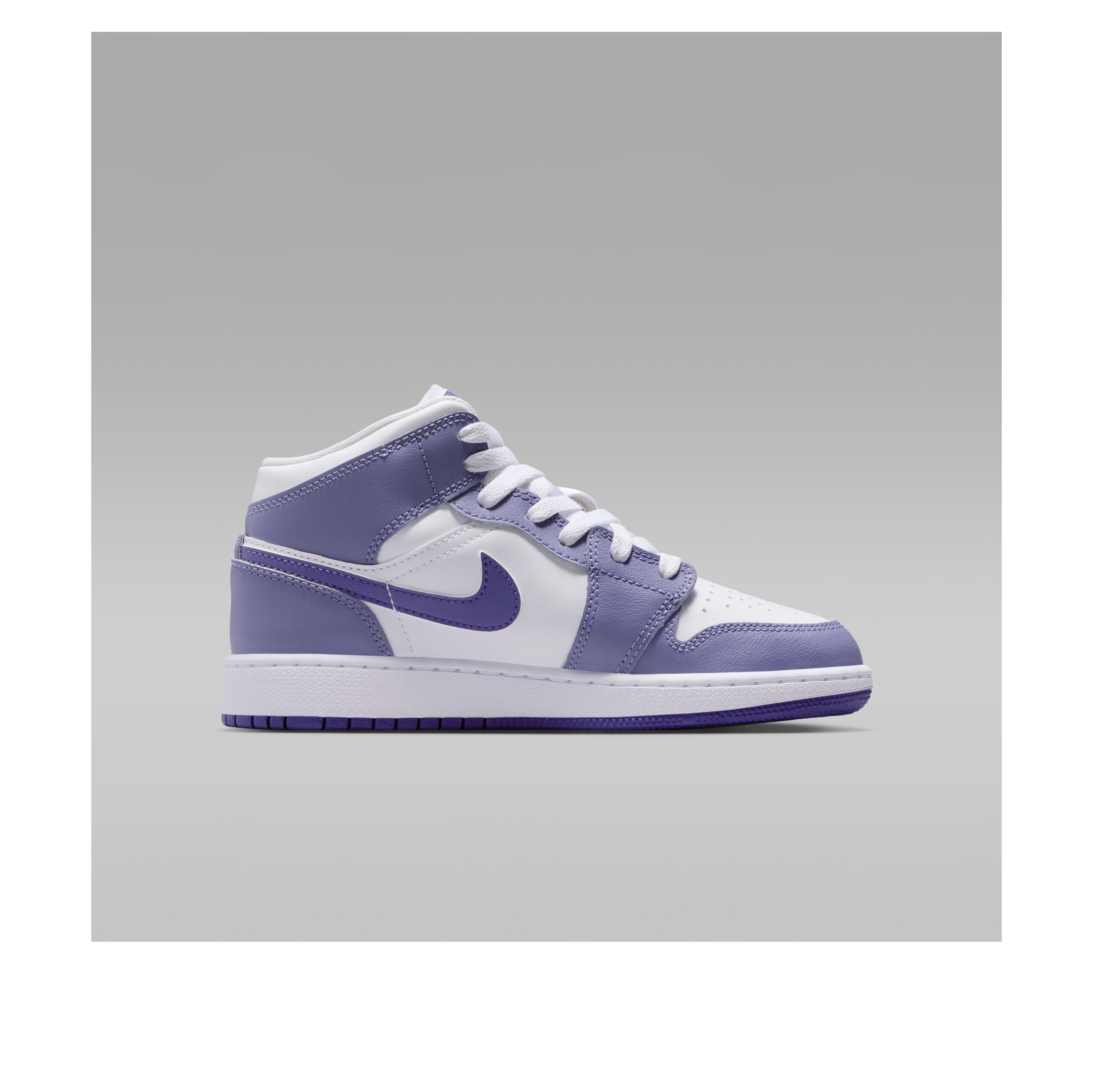 Details for (JR) Air Jordan 1 Mid ''Dusty Amethyst'' Wanita DQ8423-500