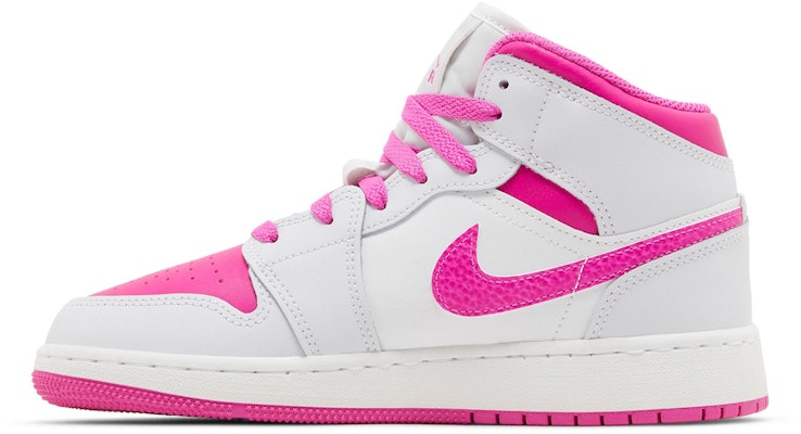 (JR) Air Jordan 1 Mid 'Rosa Fuego' FD8780-500 Lookbook (JR) Air Jordan 1 Mid 'Rosa Fuego' FD8780-500