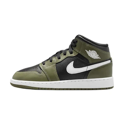 (Youth) Jordan 1 Mid 'Medium Olive'