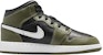 (Youth) Air Jordan 1 Mid 'Medium Olive' DQ8423-092