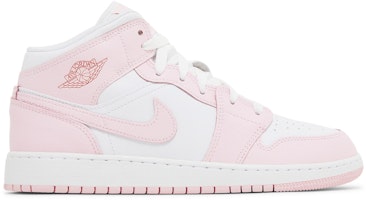 (Youth) Air Jordan 1 Mid 'Pink Foam Fire Red' DQ8423-608 (Youth) Air Jordan 1 Mid 'Pink Foam Fire Red' DQ8423-608